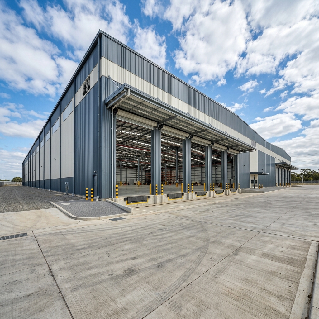 Completed PEB Steel Warehouse Project 1